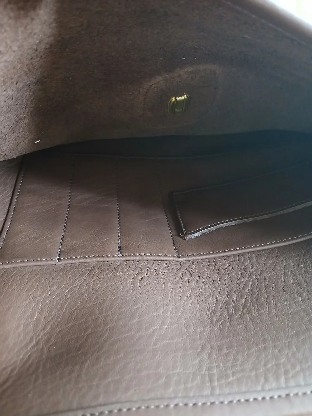 Classic Brown Leather Messenger Bag with Gold Hardware Coach.